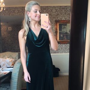 Winter formal velvet dress